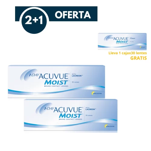 lentes 1day acuvue moist compra 2 lleva 3