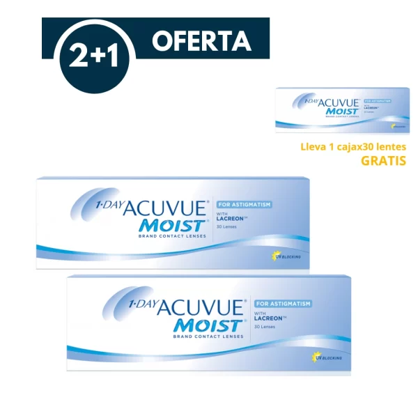 1 day acuvue moist promoción compra 2 lleva 3