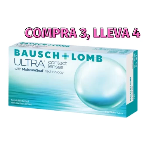 compra 3 lleva 4 lentes de contacto Ultra